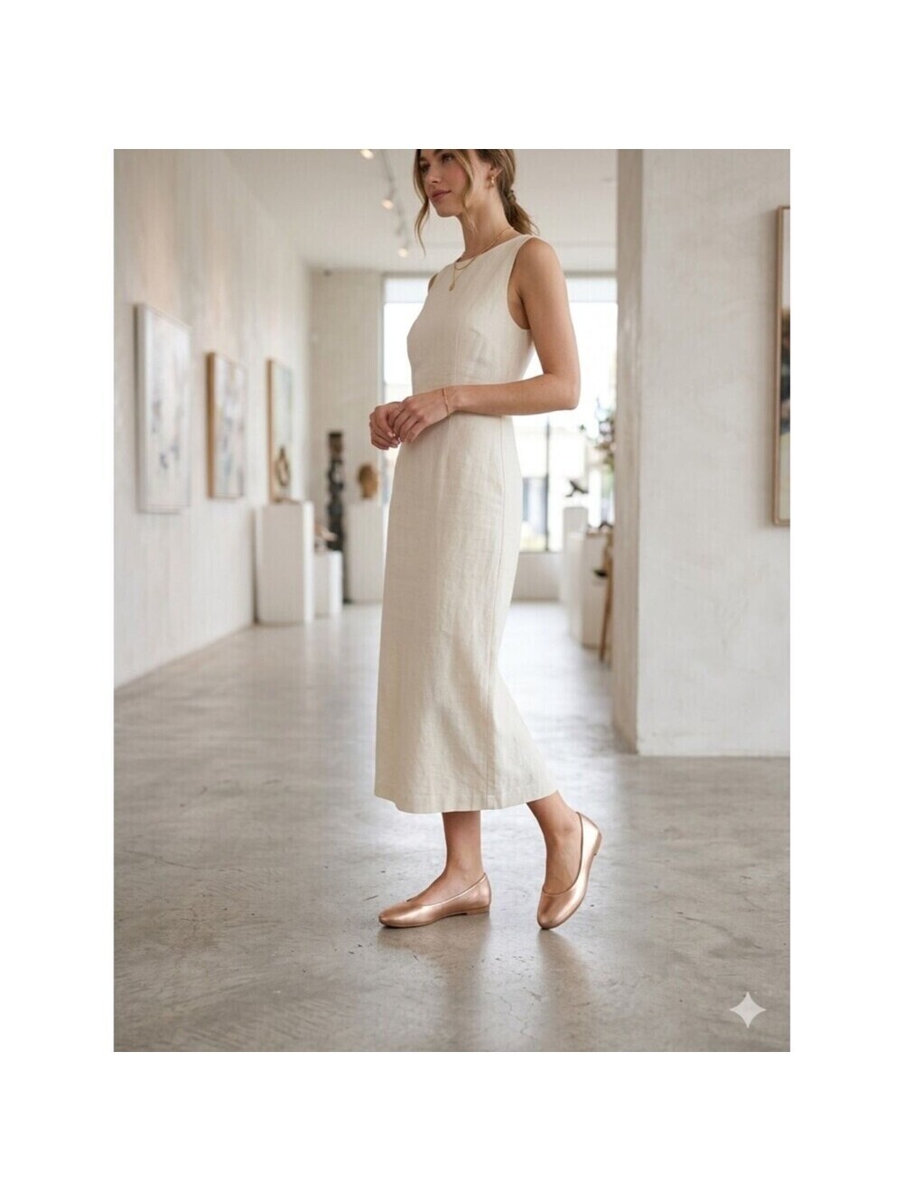 Journee Collection Metallic Rose Ballet Flats